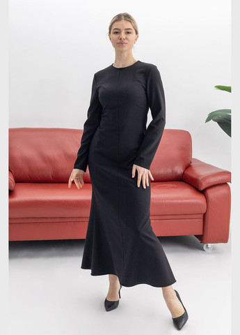 Чорна святковий жіноча сукня «vivienne» чорного кольору Lana Bryk однотонна