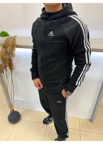 Чорний демісезонний чоловічий спортивний костюм No Brand