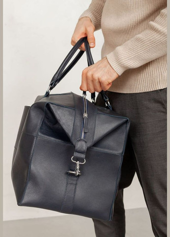 Шкіряна дорожня сумка темно-синя (A-026868) BlankNote (327874324)