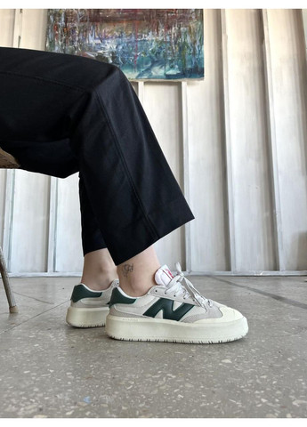 КРОССОВКИ ЖЕНСКИЕ NEW BALANCE CT302 WHITE NIGHTWATCH GREEN НЬЮ БЕЛАНС CT302 No Brand серые демисезоны (369393733)