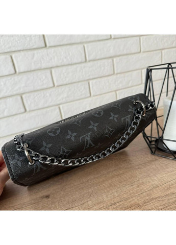 Жіноча міні сумочка клатч на плече з екошкіри чорна ProDobro (363260109)