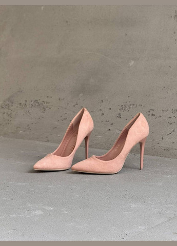 Comer Женские туфли лодочки на шпильке лодочки пудровый з искусственная замша, — всесезон (348054335)