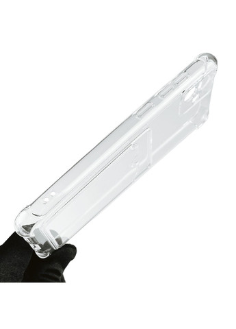 Чохол для Galaxy A04 SM-A045F з бронь кутами з кишенею для візиток карток k-pop на самсунг а04 прозорий Samsung (366019904)