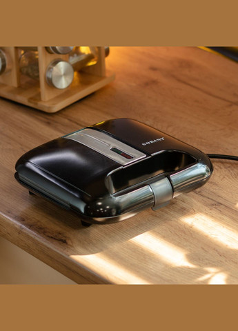 Вафельница с антипригарным покрытием, быстрым нагревом и квадратной формой вафель 750 Вт SK-08070 Sokany (353505356)