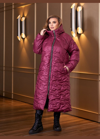 Бордовая зимняя зимняя куртка-пальто куртка-пальто No Brand