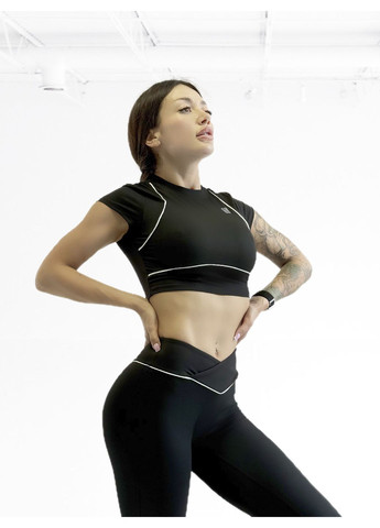 Костюм для фітнесу жіночий лосини пуш ап та топ LILAFIT (353834691)