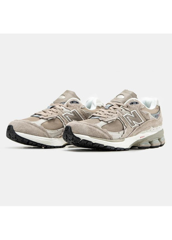 Бежевые демисезонные кроссовки мужские new balance 2002r biege нью беланс 2002r No Brand