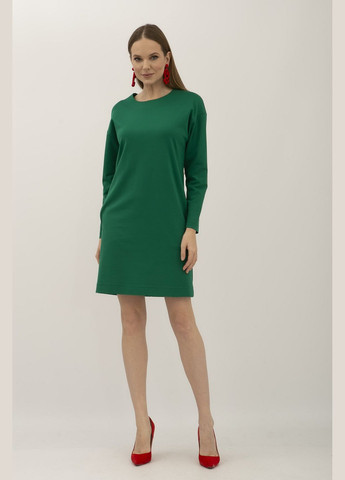 Зеленое деловое платье Lesia однотонное