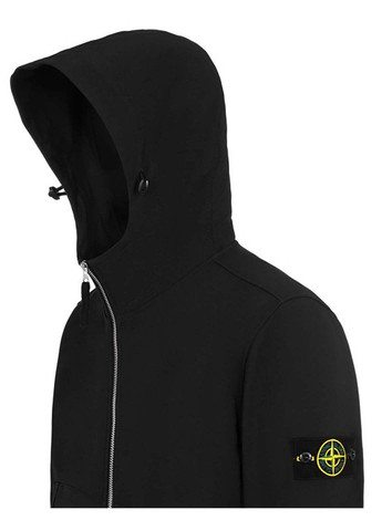 Чорна демісезонна куртка Stone Island