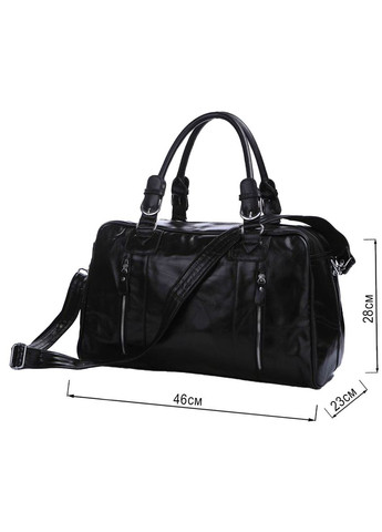 Сумка дорожная 14135 кожаная Черная Vintage (297129720)