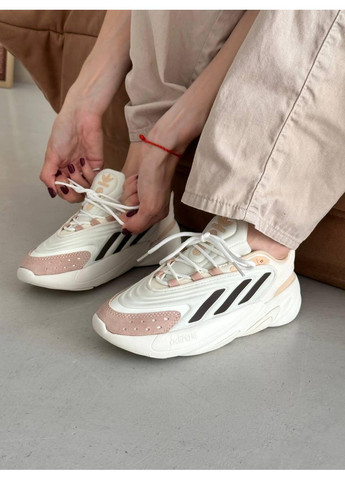 КРОСІВКИ ЖІНОЧІ ADIDAS OZELIA BEIGE BLACK АДІДАС ОЗЕЛІЯ No Brand чорні демісезони (368868652)