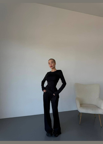 Жіночий костюм двійка штани та кофта з драпіровкою MonCher (330255423)