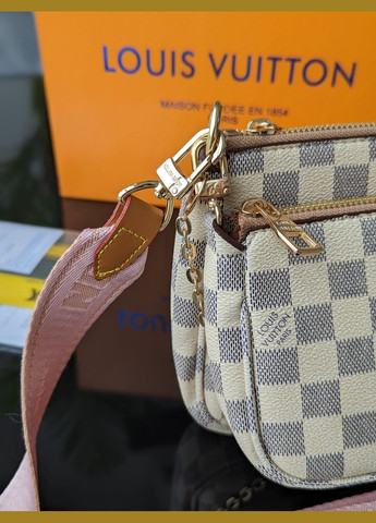 Сумка женская Луи Витон / Louis Vuitton 3 в 1 стиль ЛЮКС в клетку PTR Стиль Люкс (317594910)