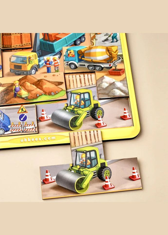 Дерев'яний тетріс великий "Будівельний майданчик" (ПСД127) PSD127 Ubumblebees (304405574)