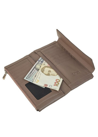 Гаманець жіночий шкіряний кавовий 1173-51 Karya (336377910)