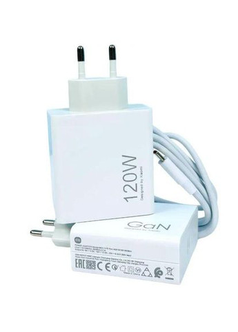 Зарядное устройство для GaN Power Adapter USBC K70 Fast 120w Комплект с кабелем юсб Xiaomi (293346641)