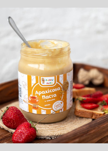 Арахисовая паста с медом 500 г Funny Nuts (324612703)