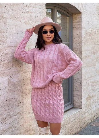 Жіночий костюм зі спідницею з напіввовни No Brand (367853272)