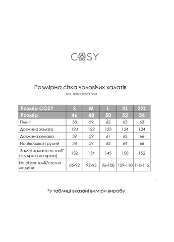 Халат мужской теплый вафельный серый 821 Cosy (371646044)