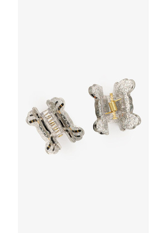 Заколка-краб для девочки 3693-14 2 шт Серебряный shop (2000999255359) Polin (366425962)