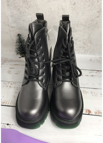 Темно-серые повседневные зимние ботинки зимние детские на девочку том.м темно-серый (767) Том.М