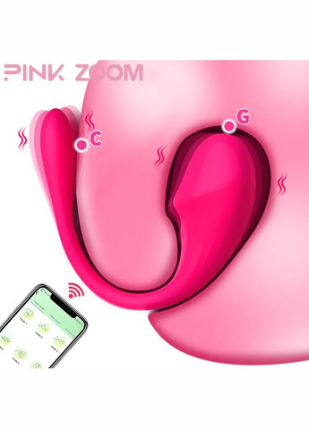 Смарт вібратор Candy для пар з дистанційним керуванням через додаток, вібро яйце з блютуз, стимуляція клітора і точки G STF (313111444)