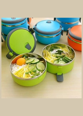 Ланч-бокс Priori 2 емкости по 700 мл (1400мл), 16.5х15х13.5см Kamille (330019316)