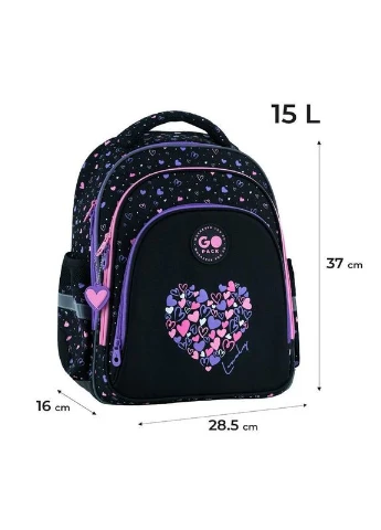 Рюкзак Education GO26-2606S-3 Bright&Awesome + олівці Kite 18кол. GoPack (381097655)