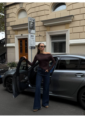 Лонгслів жіночий з відкритим плечем Style Point (368152919)