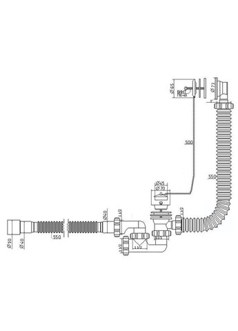 Сифон A-80089 Waterstal 063154 (371137197)