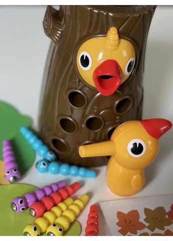 Игра Накорми дятла Рыбалка Монтессори, магнитная, птичка, гусеницы, кор., 27-21-10,5 см FT 0015 Limo Toy (297129239)