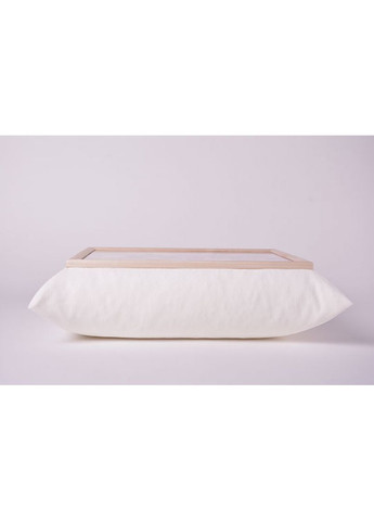 Піднос із подушкою Peony білий для роботи та відпочинку столик на подушці вельвет 47х37х13 см ProDobro (365440588)