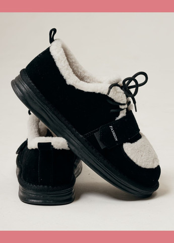 Prima d'Arte Туфли женские замша мех черный з натуральная замша, китай — зима (304501378)