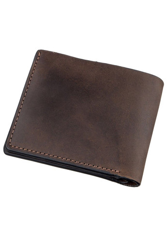 Кожаное портмоне мужское на магните 11208 Коричневое Grande Pelle (306882085)