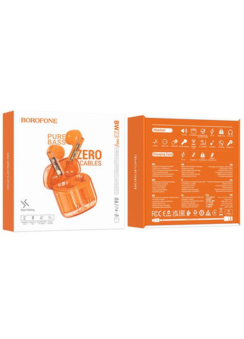 Бездротові навушники BW-23 orange Borofone (317192239)