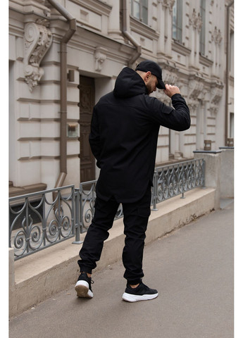 Мужской утепленный костюм из Softshell - защита от ветра и влаги, комфорт в холодную и морозную погоду черный Intruder soft shell (359381184)