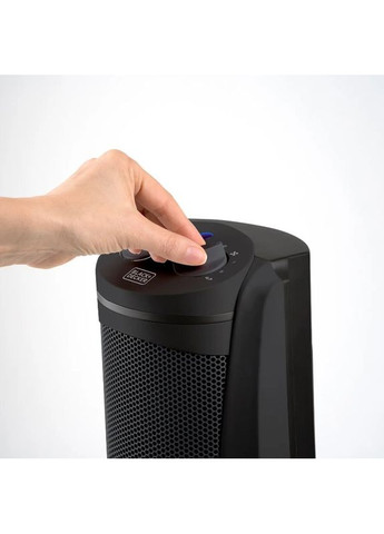 Тепловентилятор 2,0 кВт, площа обігріву 20 кв.м., Підлоговий, Чорний (BXSH2002E) BLACK&DECKER (372458003)