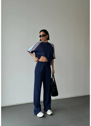 Жіночий костюм з двонитки No Brand (399426741)