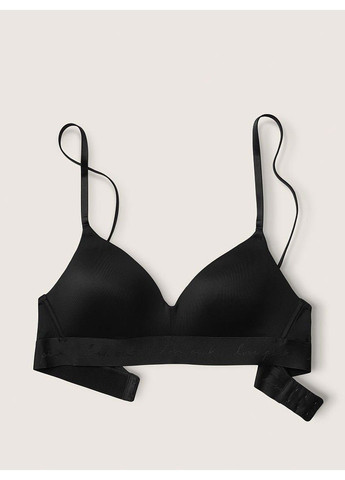 Чёрный бюстгальтер бесшовный & pink wireless push up bra Victoria's Secret