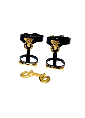 Поножи из итальянской кожи с золотыми деталями Butterfly cuffs UPKO (297399653)