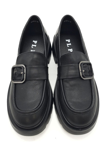Женские туфли черные кожаные PP-19-11 23 см(р) PL PS