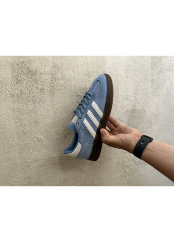 Белые демисезонные кроссовки мужские adidas spezial handball blue white адидас специал No Brand