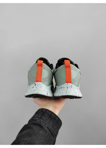 Серые демисезонные кроссовки мужские nike pegasus trail 3 green white black найк пегасус треил No Brand