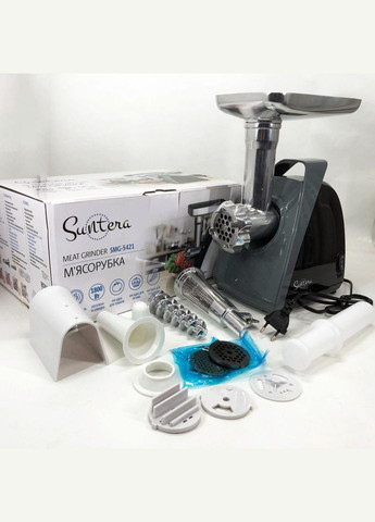 Мясорубка электрическая для мяса SMG-5421B 1800 Вт, Мясорубка для мяса, Мясорубка 3 IB-287 в 1 Suntera (349512120)