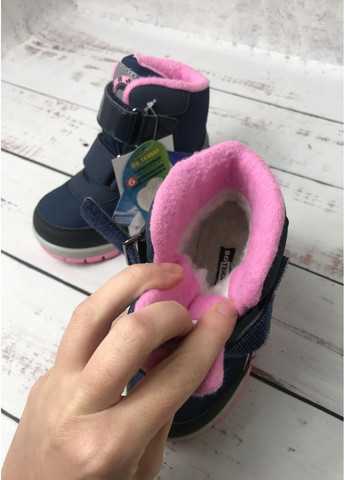 Темно-синие повседневные зимние термбрюшки детские на девочку termo темно-синий (496) BG