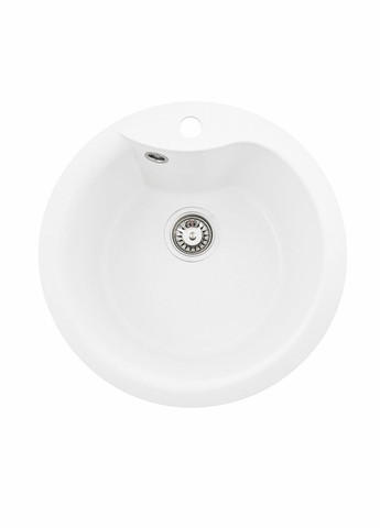 Гранитная мойка для кухни 480 TURAS матовая Белая Valeso (336932439)