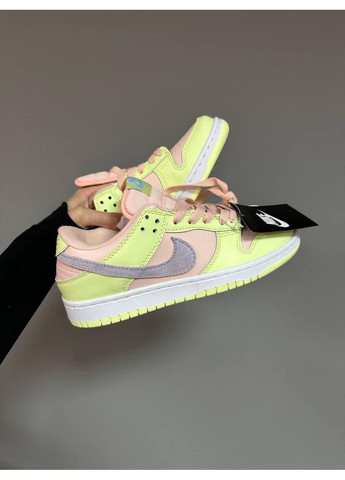 Жовті Осінні кросівки чоловічі nike sb dunk low lime peach найк сб данк No Brand