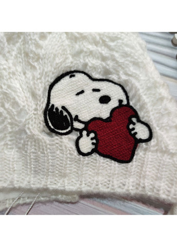 Детская шапка для девочки 42 Молочная, Snoopy Original Marines (370606775)