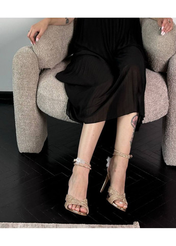 Золотистые золотые босоножки Helen