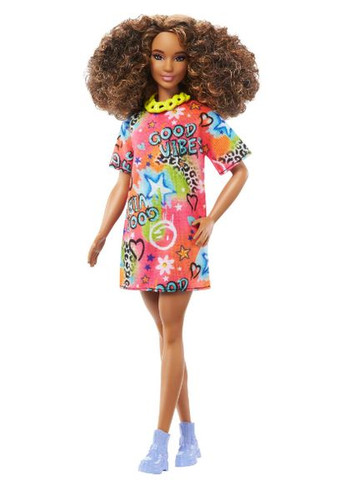 Кукла "Модница" в ярком платье футболке (HPF77) Barbie (290841650)